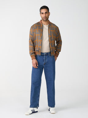 Laslo Reversible Bomber Jacket Nouveau/Pine