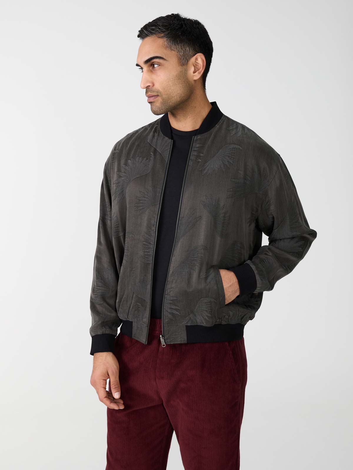 onyx/black Fred Reversible Bomber Jacket