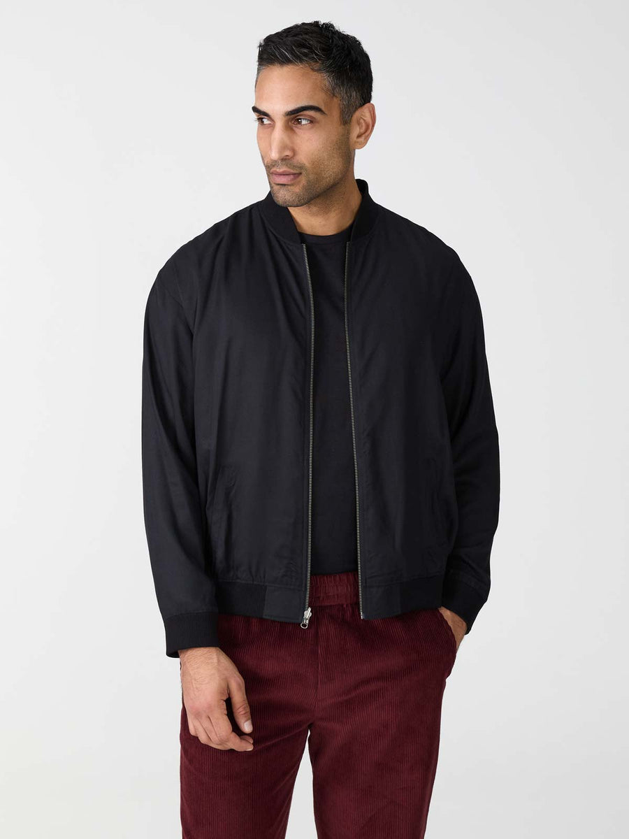 onyx/black Fred Reversible Bomber Jacket