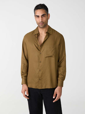 brown Shirt made from TENCEL Lyocell