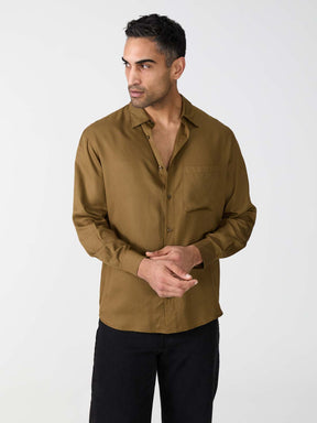 brown Shirt made from TENCEL Lyocell