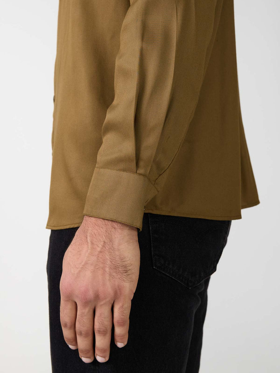 brown Shirt made from TENCEL Lyocell