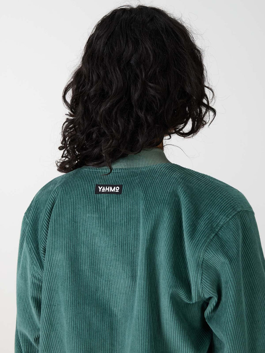 atlas/teal Reversible Bomber Corduroy