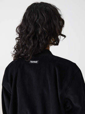 metropolis/black Reversible Bomber Corduroy