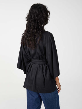 black Luxurious Everyday Kimono