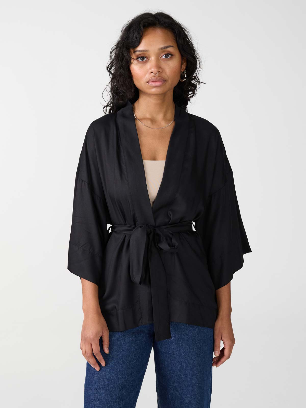 black Luxurious Everyday Kimono