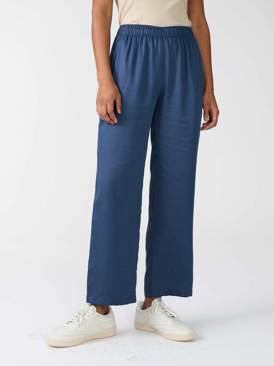 blaue Hose aus Tencel