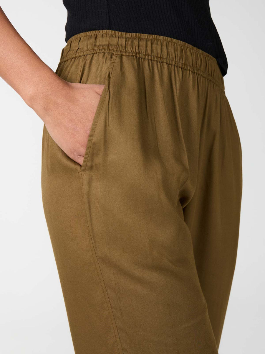 brown Pants made from TENCEL Lyocell