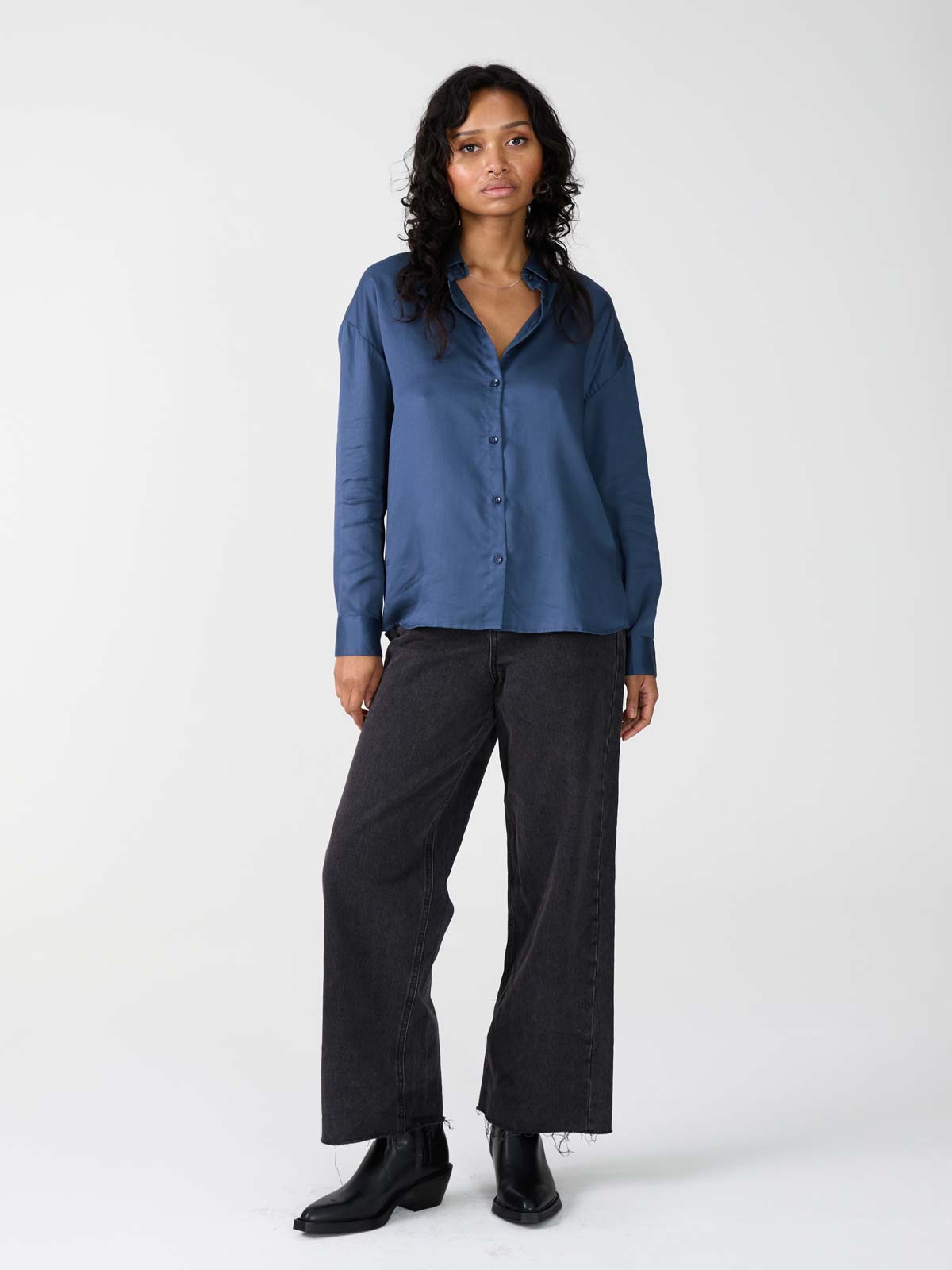 blue Shirt made from TENCEL Lyocell