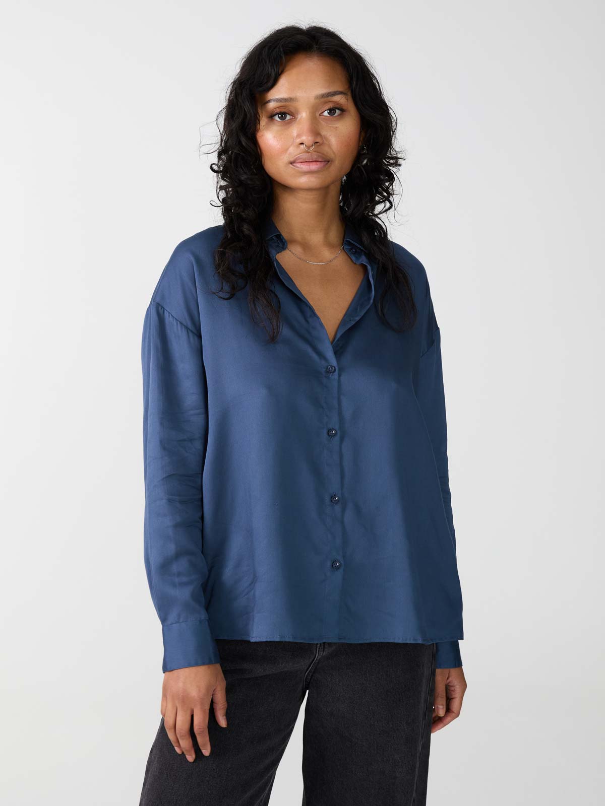 blue Shirt made from TENCEL Lyocell