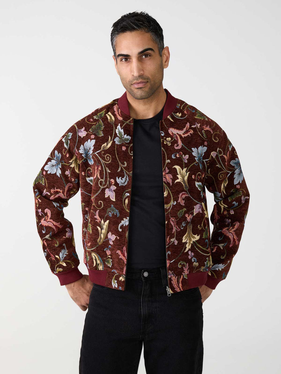 rosie/wine Bruno Reversible Bomber Jacket