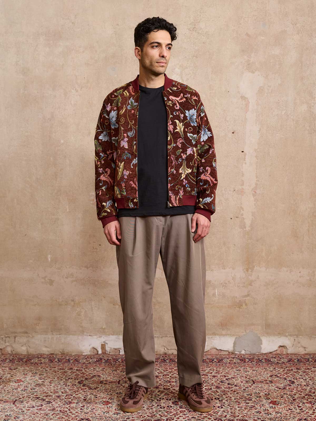 rosie/wine Bruno Reversible Bomber Jacket