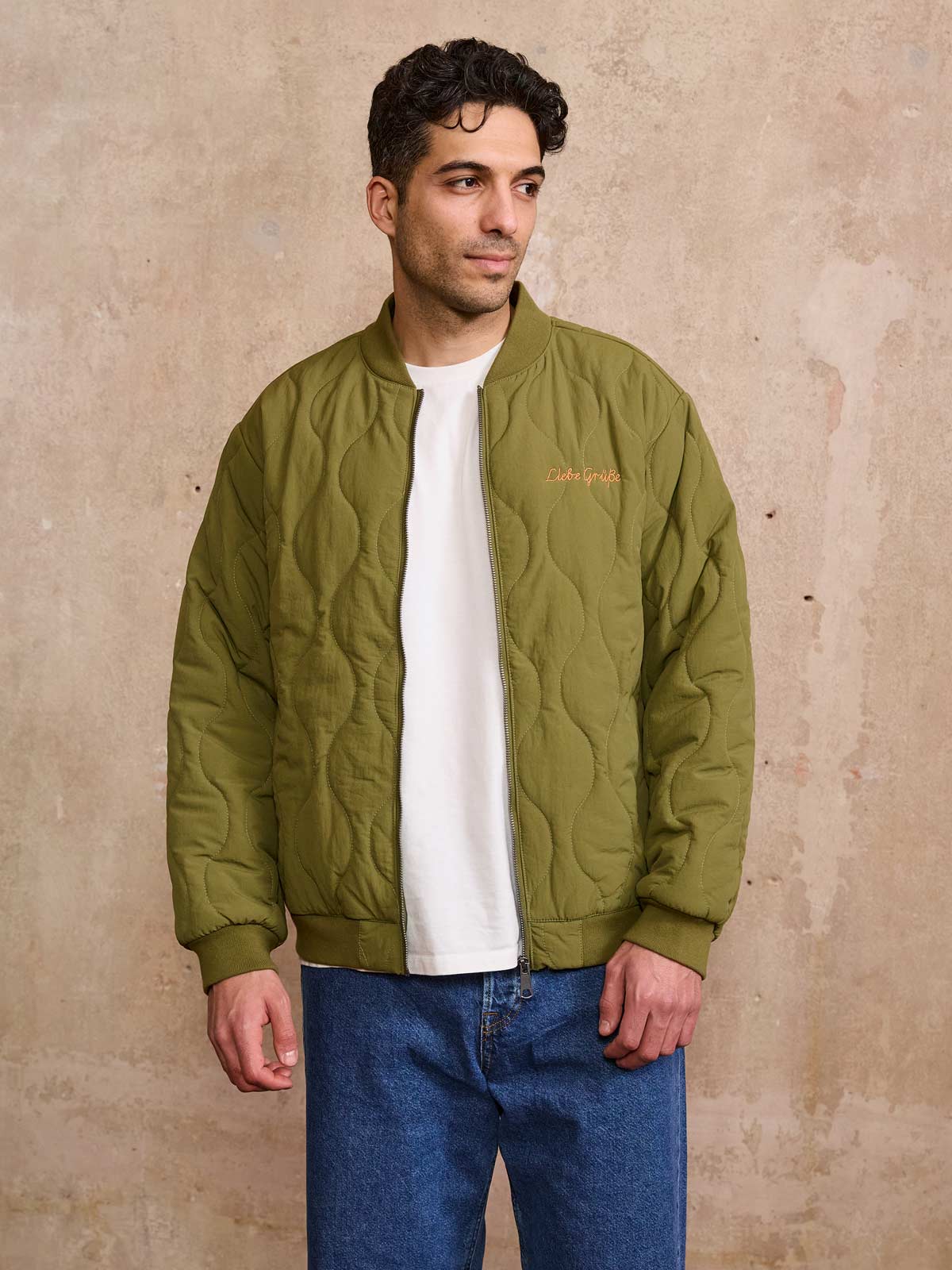 Kurt Quilted Bomber Jacket