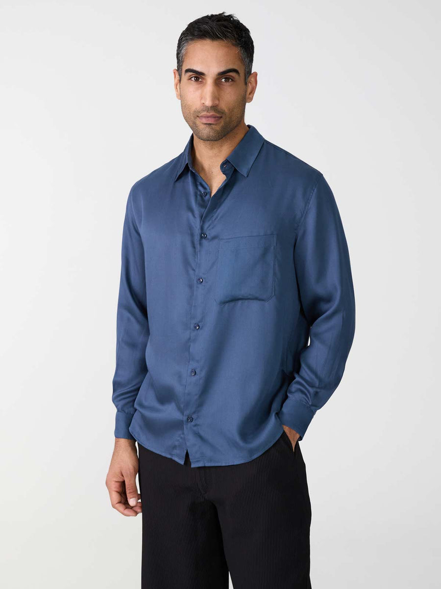 blue Shirt made from TENCEL Lyocell