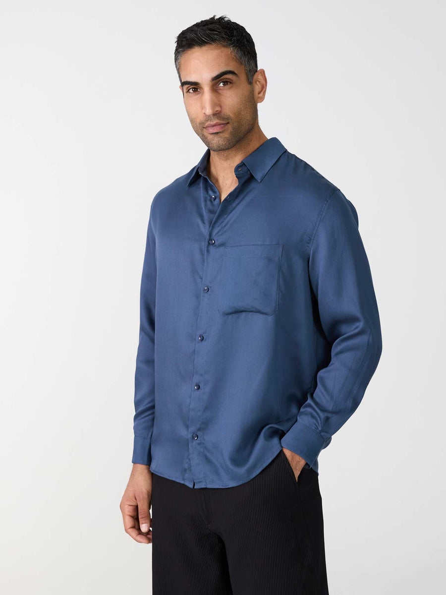 blue Shirt made from TENCEL Lyocell