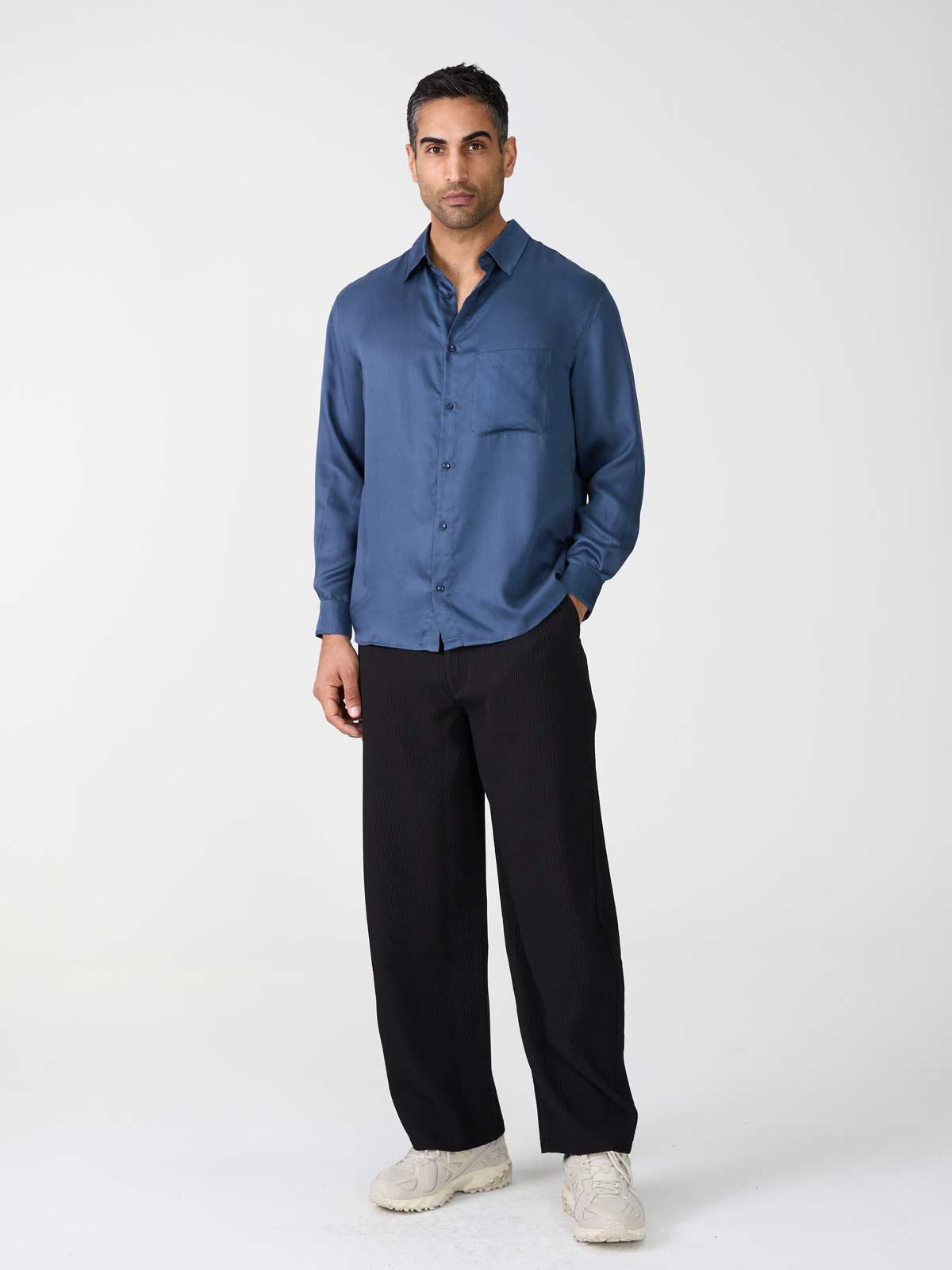 blue Shirt made from TENCEL Lyocell