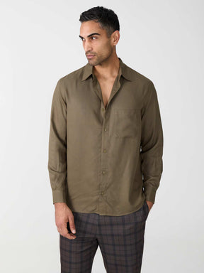 olive Shirt made from TENCEL Lyocell