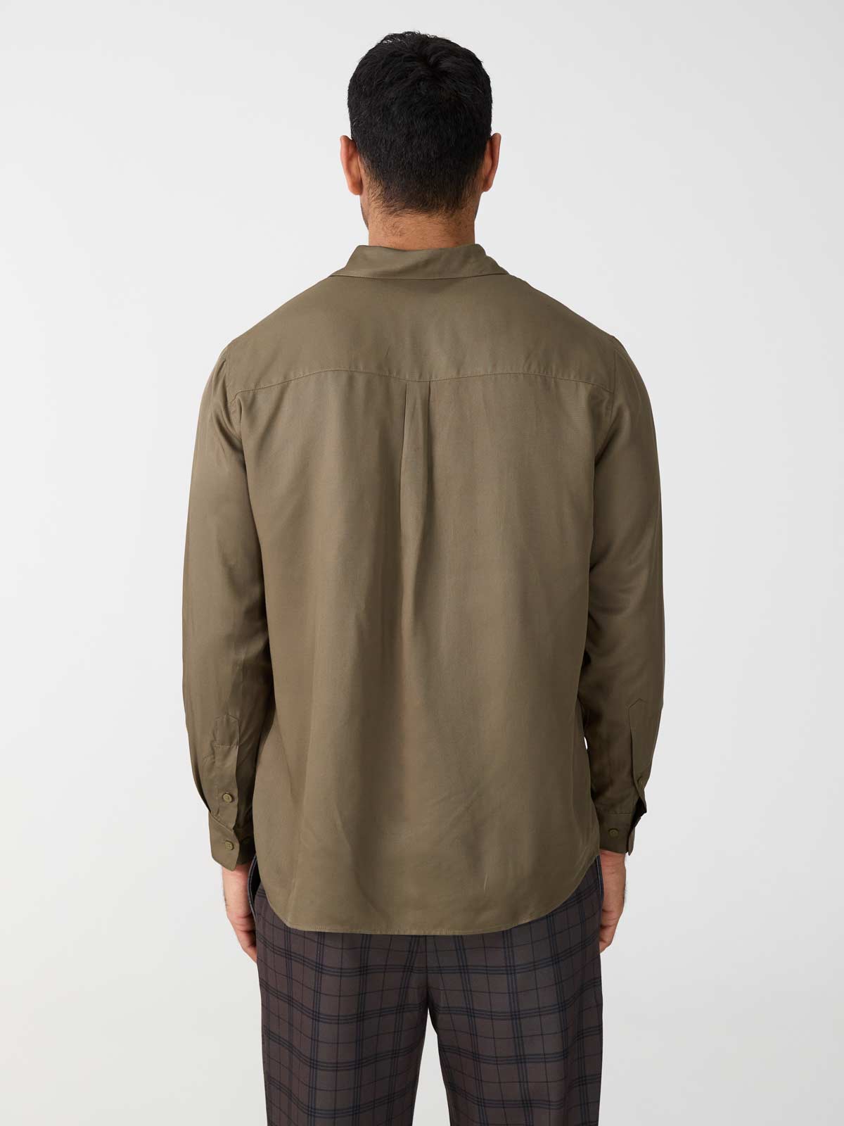 olive Shirt made from TENCEL Lyocell