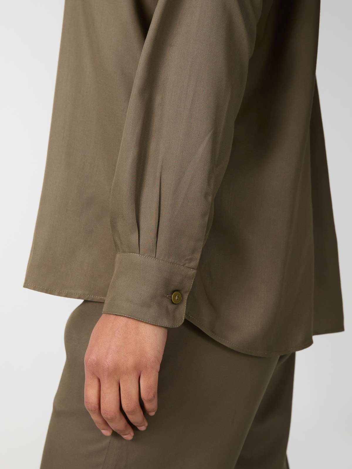 olive Shirt made from TENCEL Lyocell