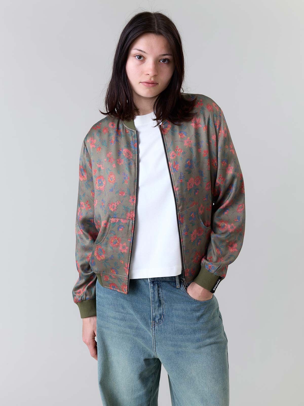 Ruth Reversible Bomber Jacket daydream/olive