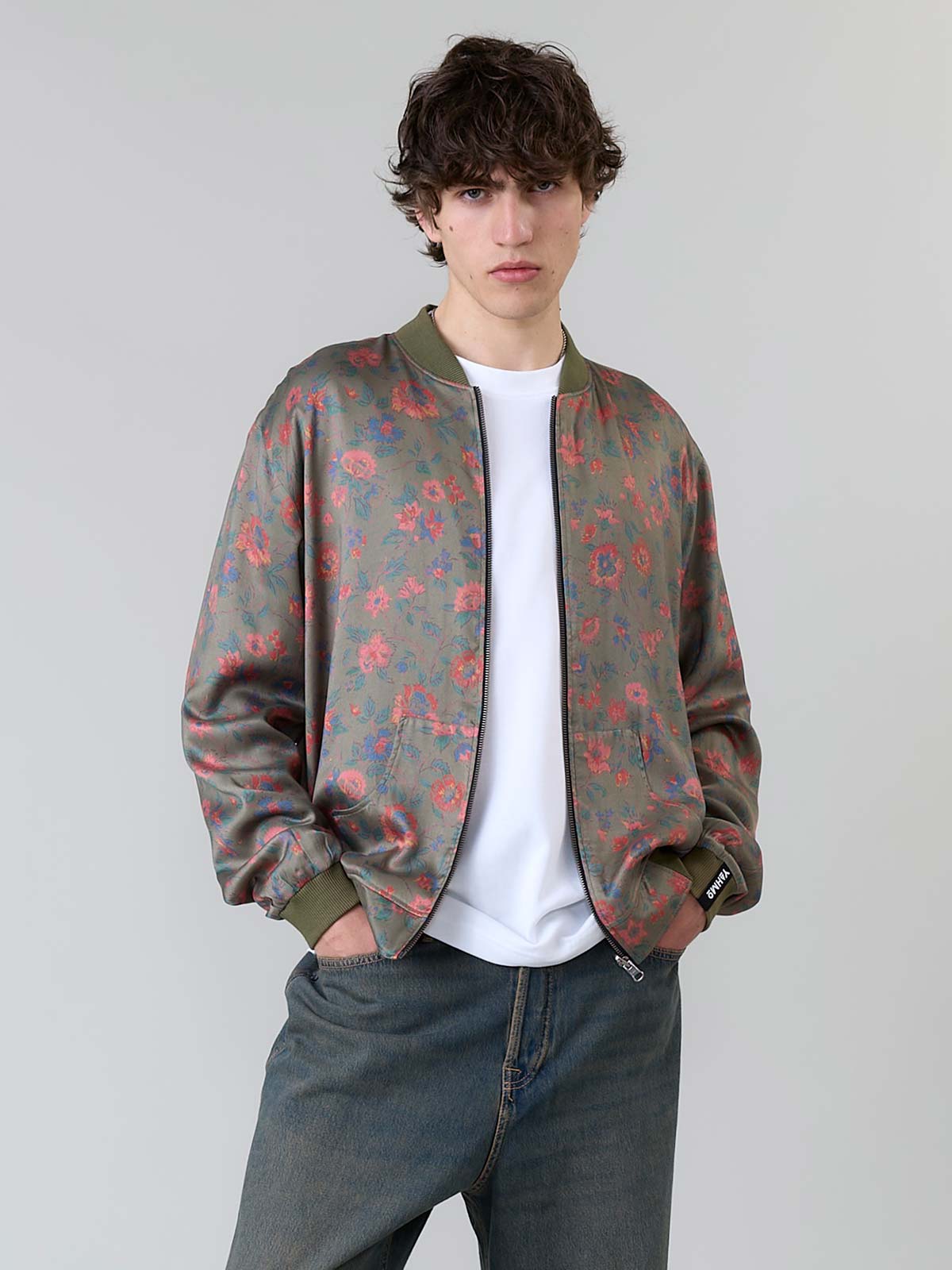 Laslo Reversible Bomber Jacket daydream/olive
