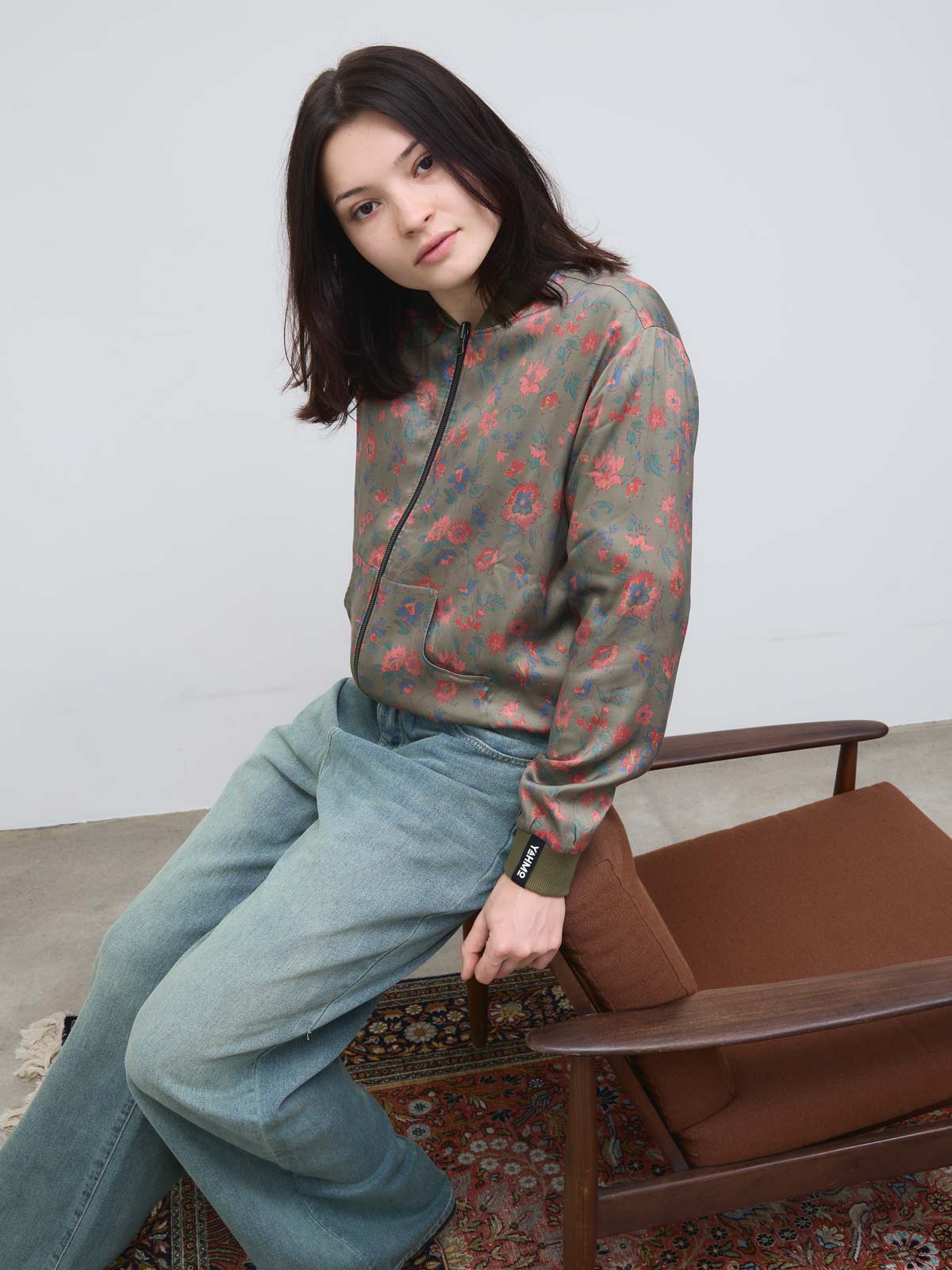 Ruth Reversible Bomber Jacket daydream/olive