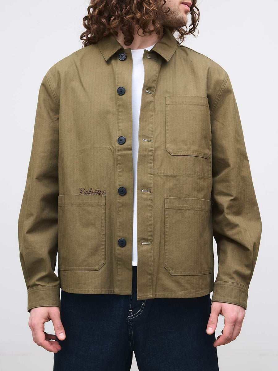 Fritz Bestickte Workwear Jacke oliv