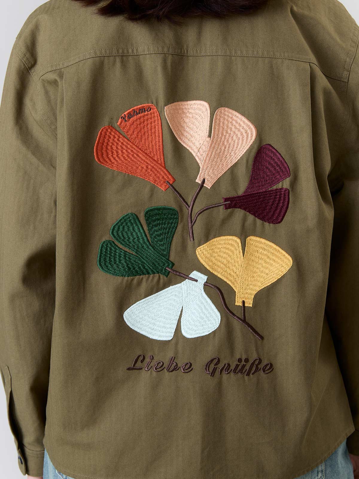 Otti Embroidered Workwear Jacket olive