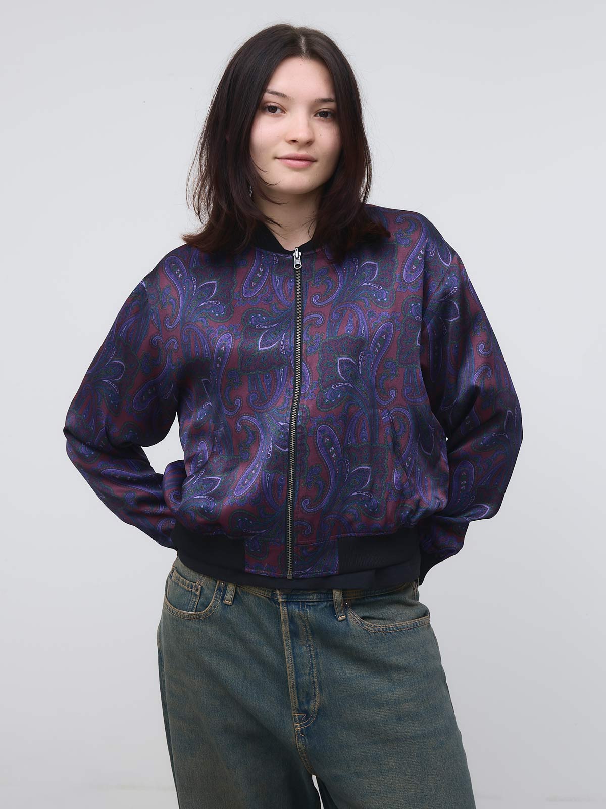 Lene Reversible Bomber Jacket orchid/black
