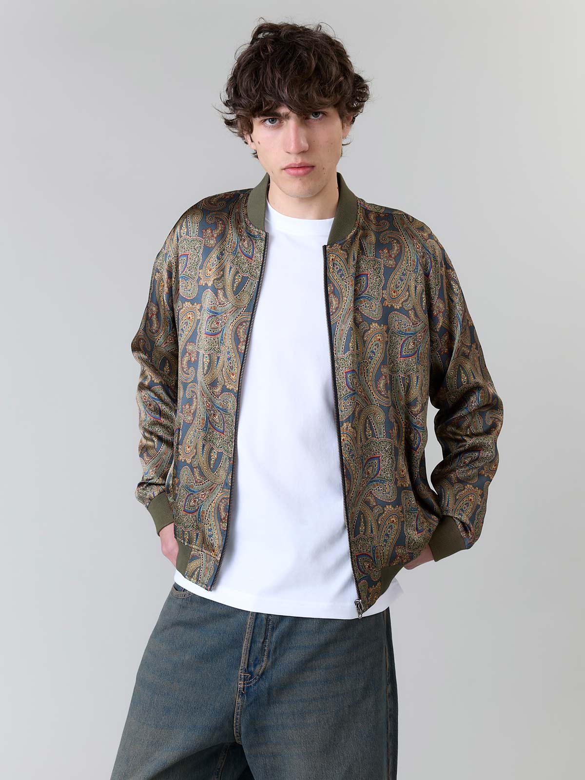 Fred Reversible Bomber Jacket palermo/olive