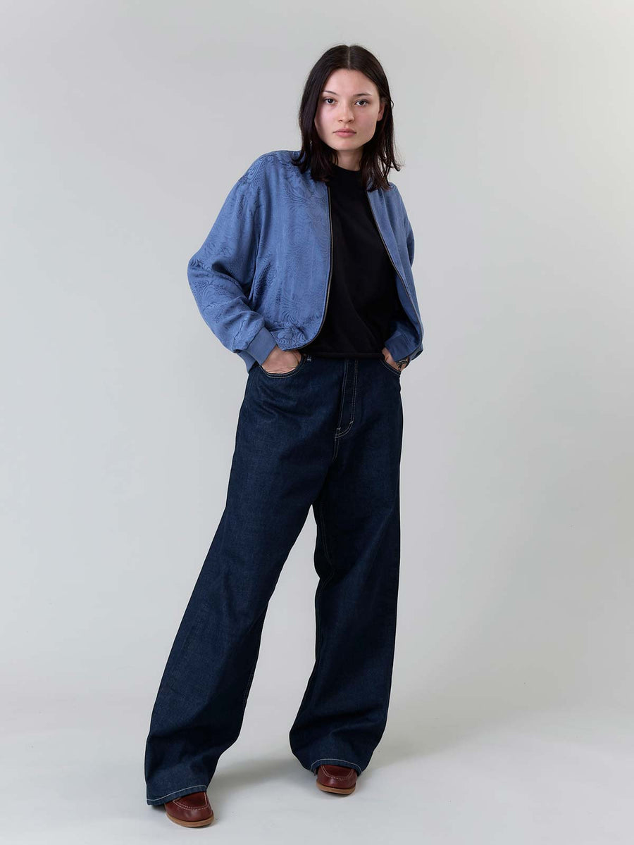 Lene Reversible Bomber Jacket zen indigo/blue