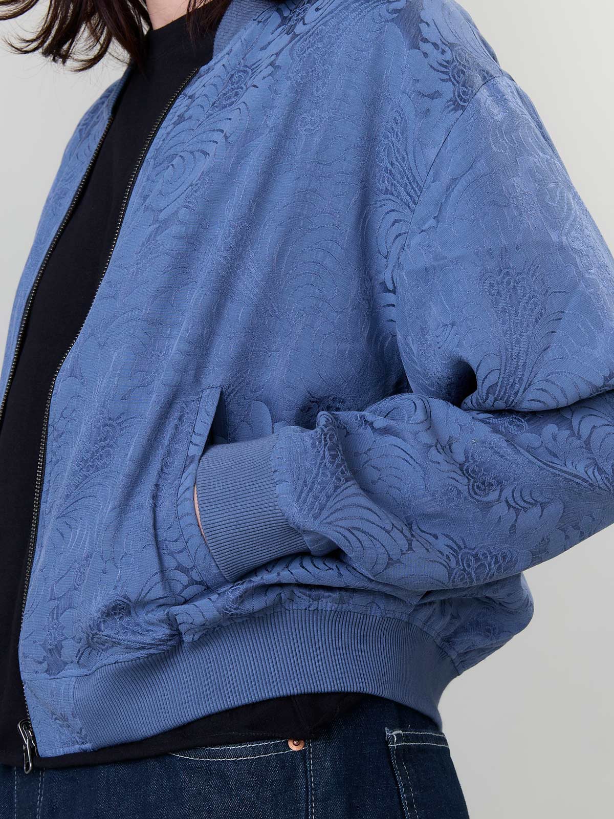 Lene Reversible Bomber Jacket zen indigo/blue
