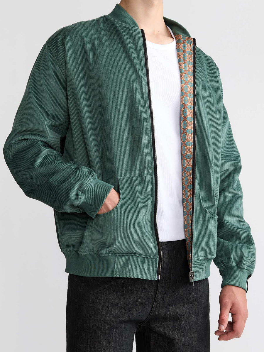 Oskar Reversible Bomber Jacket Atlas/Teal
