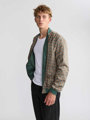 Oskar Reversible Bomber Jacket Atlas/Teal