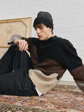 Rudi Oversized Strickpullover Sandstone