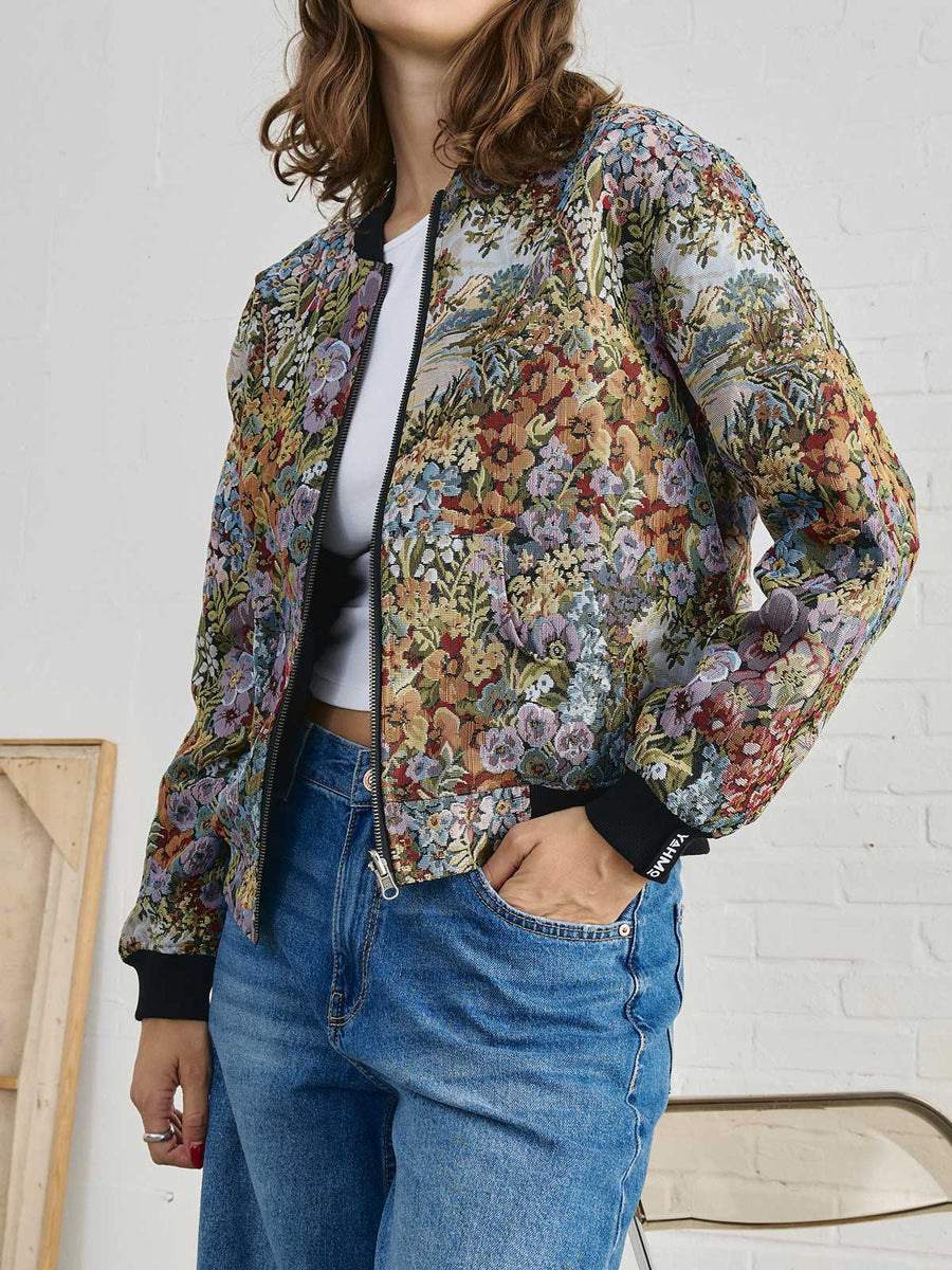 Berta Wendejacke Bouquet/Black