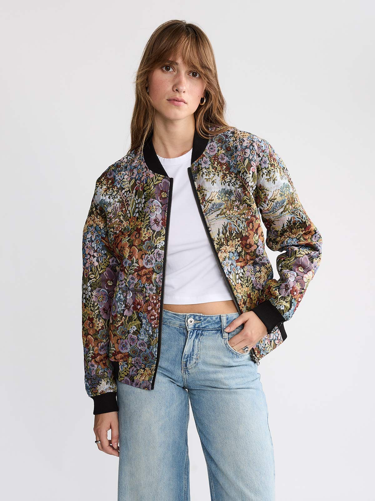 Berta Wendejacke Bouquet/Black