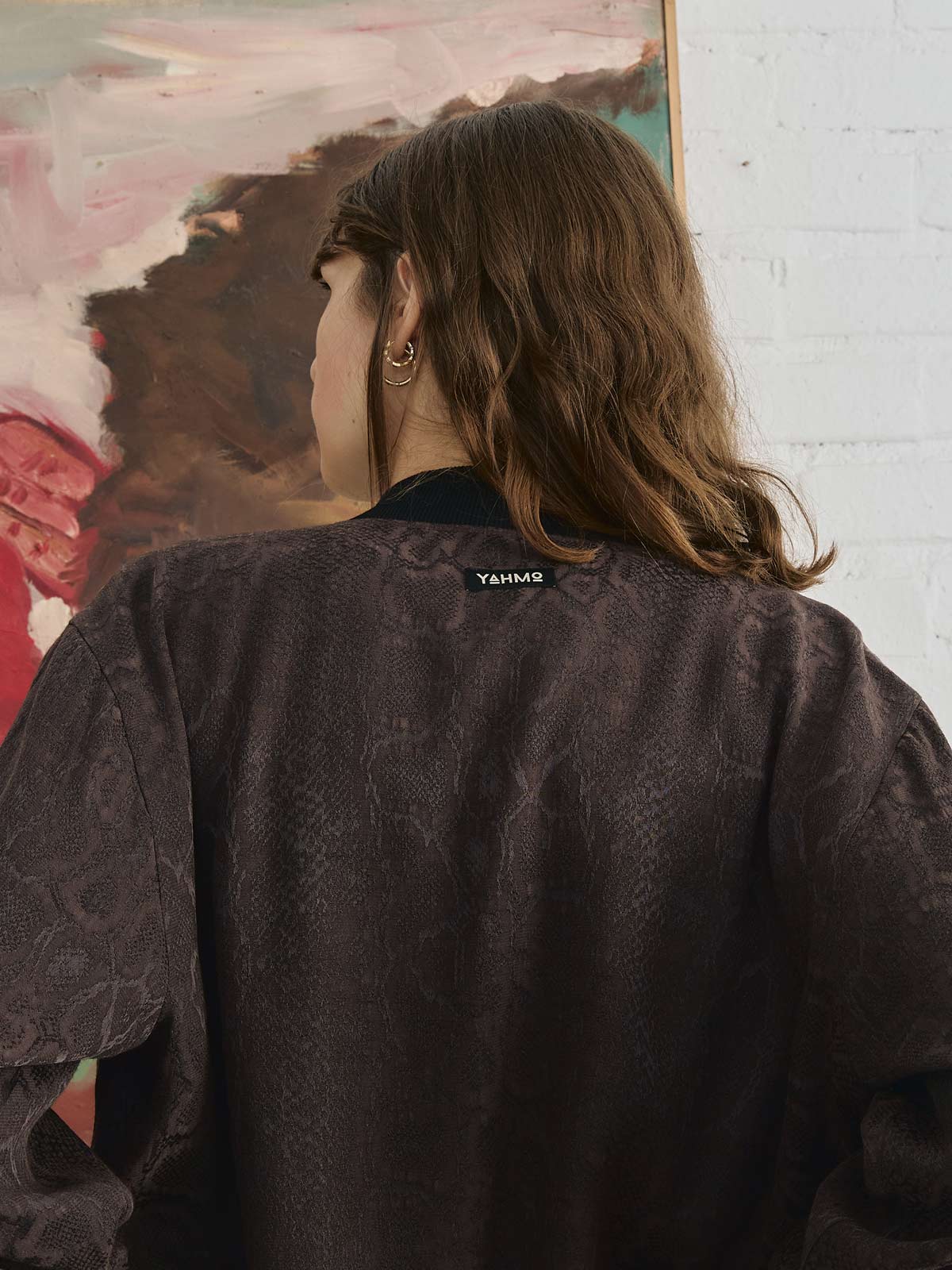Ruth Reversible Bomber Jacket Cobra/Black