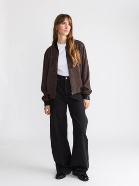 Ruth Reversible Bomber Jacket Cobra/Black