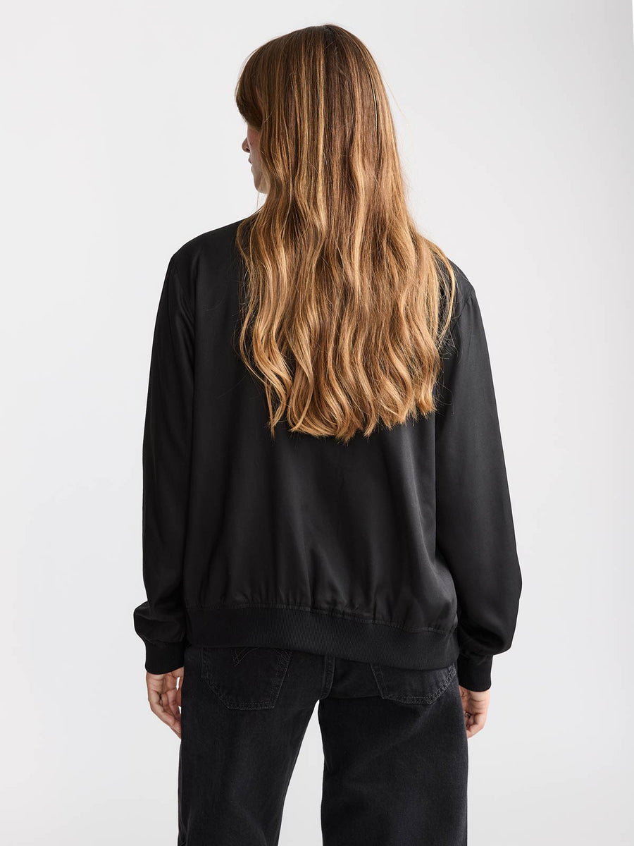 Ruth Reversible Bomber Jacket Cobra/Black