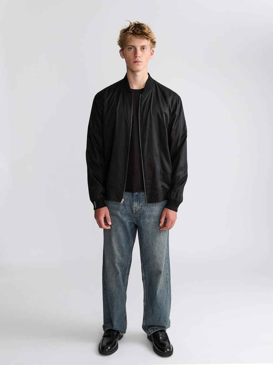 Laslo Reversible Bomber Jacket Eclipse/Black