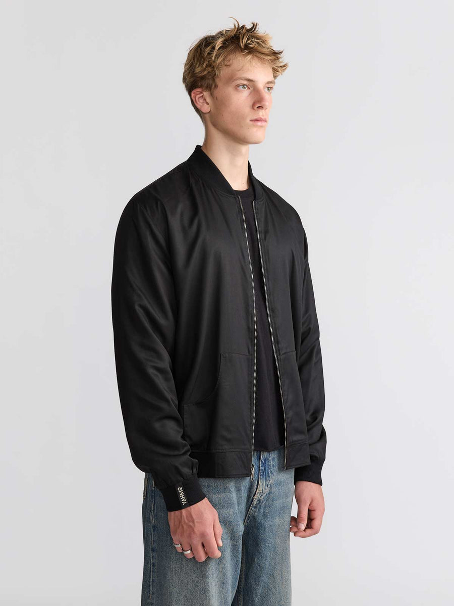 Laslo Reversible Bomber Jacket Eclipse/Black