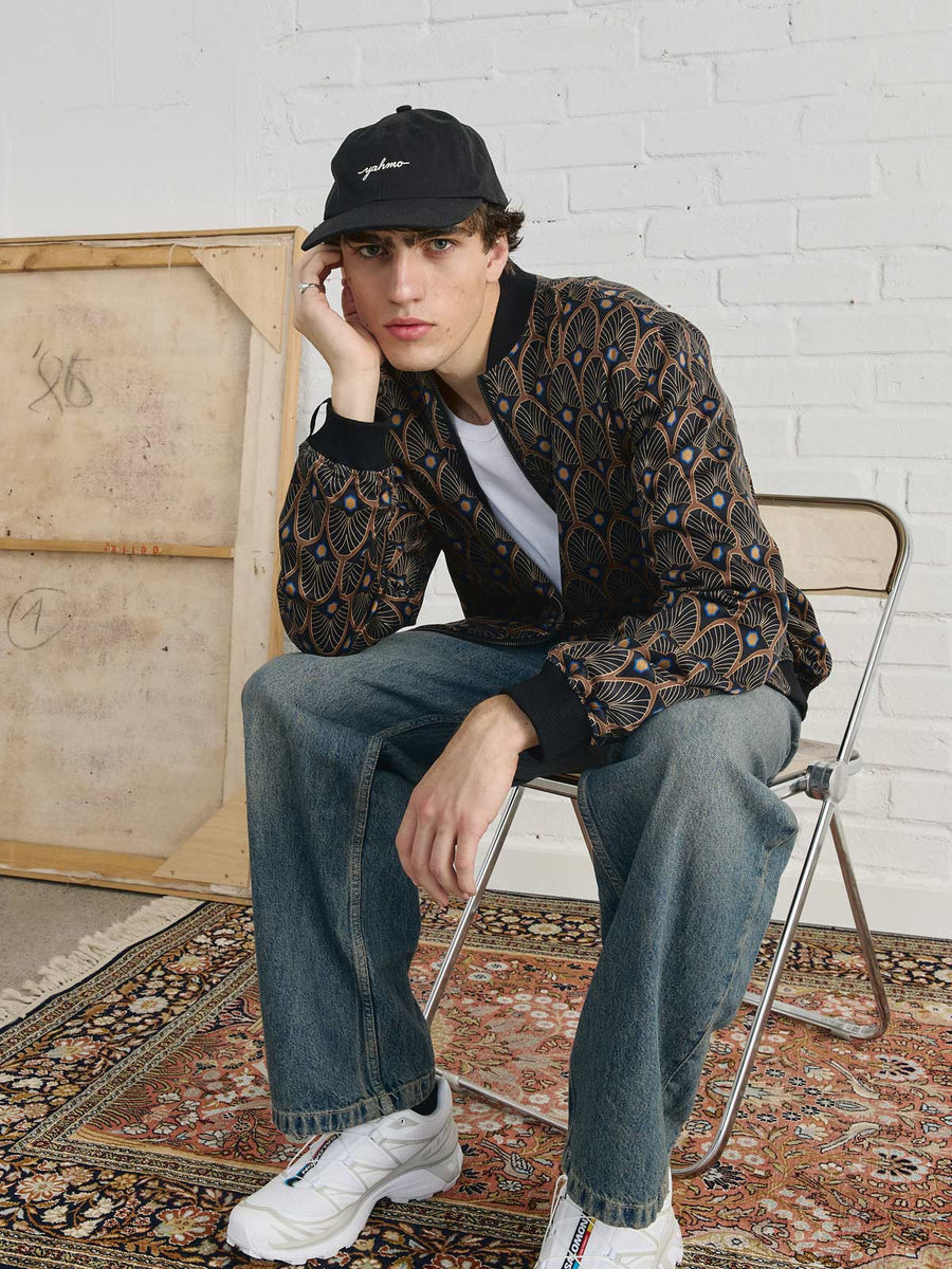 Oskar Reversible Bomber Jacket Metropolis/Black