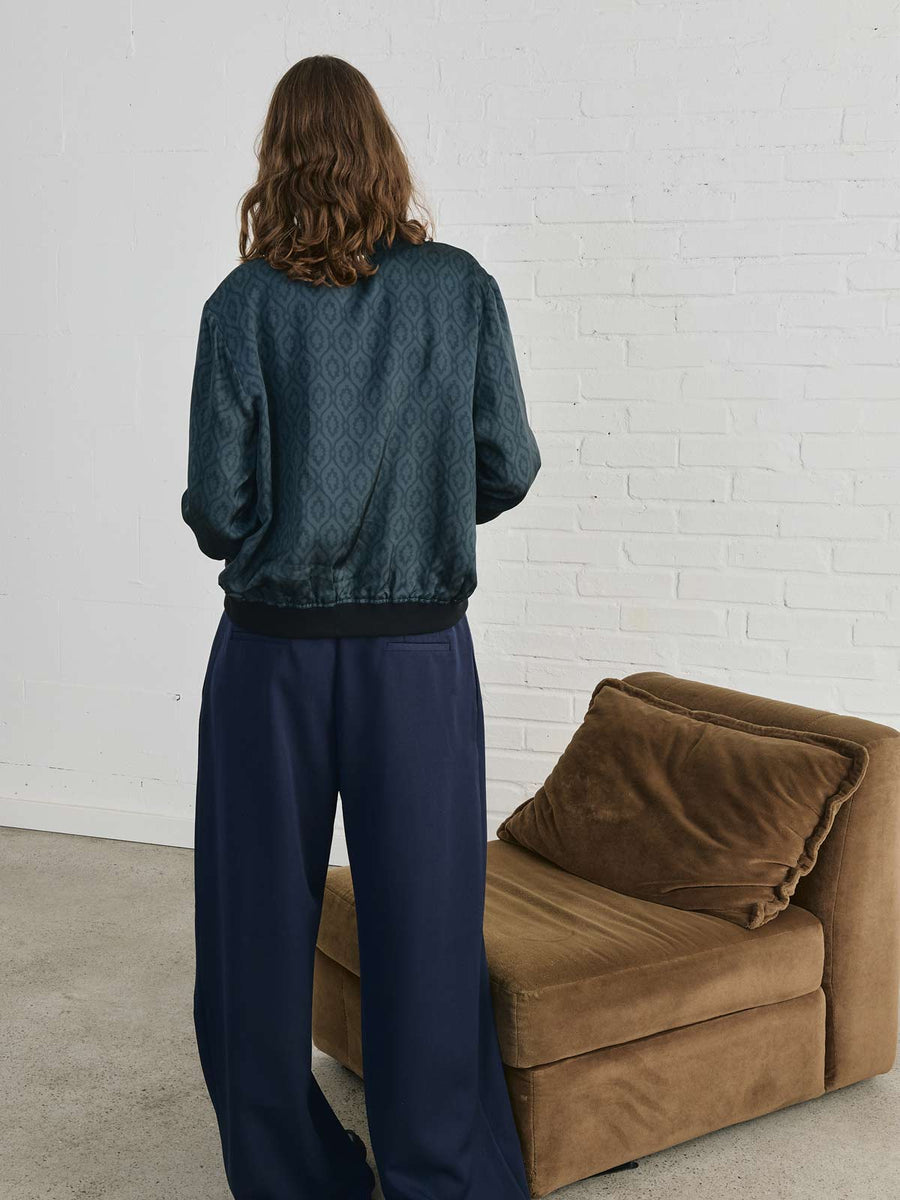 Ruth Reversible Bomber Jacket Opal/Black