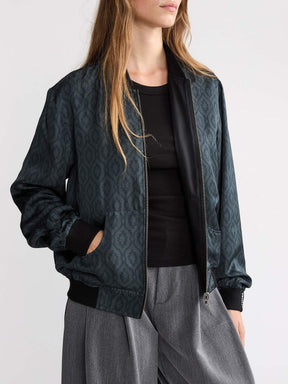 Ruth Reversible Bomber Jacket Opal/Black