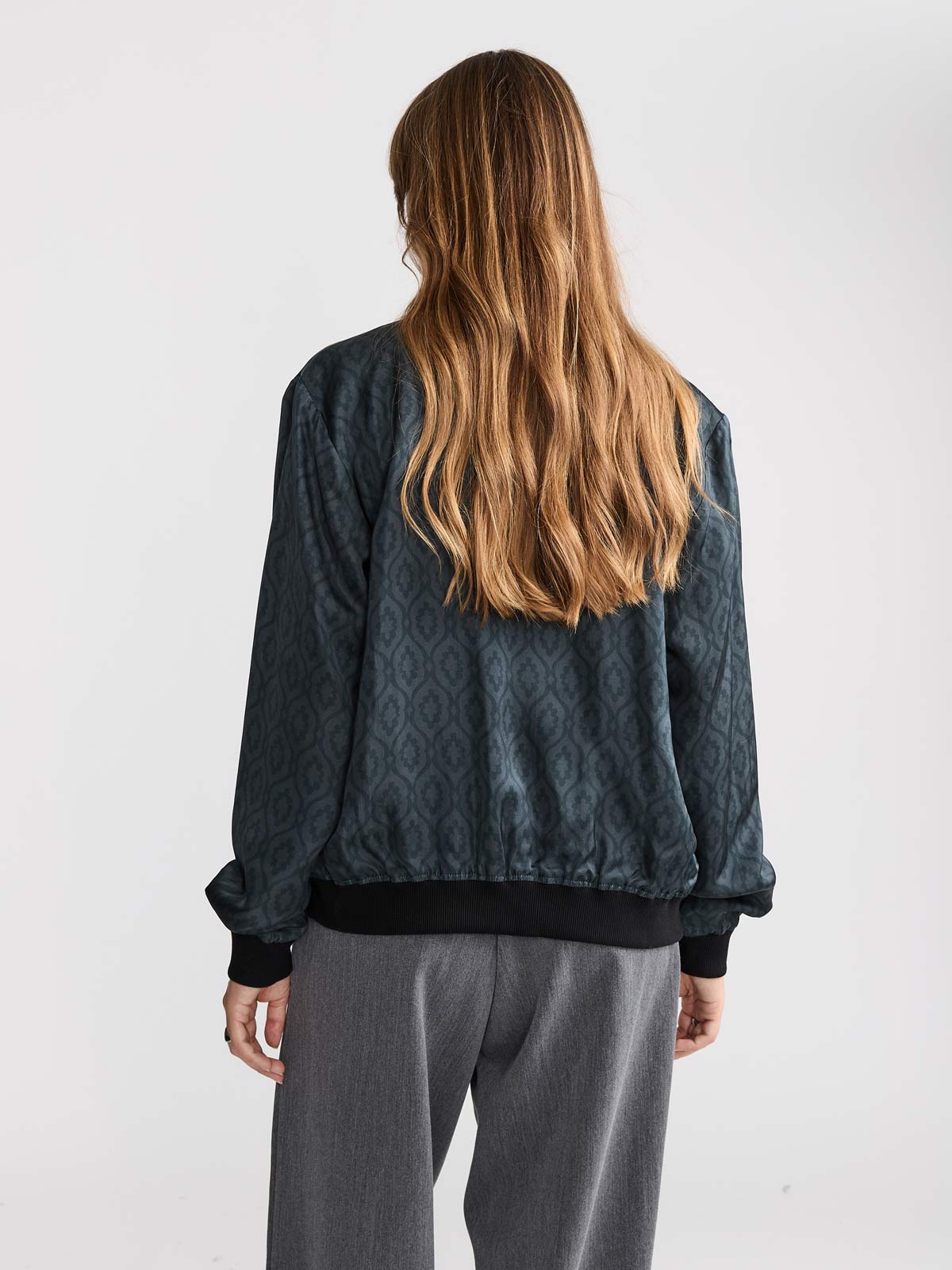Ruth Reversible Bomber Jacket Opal/Black