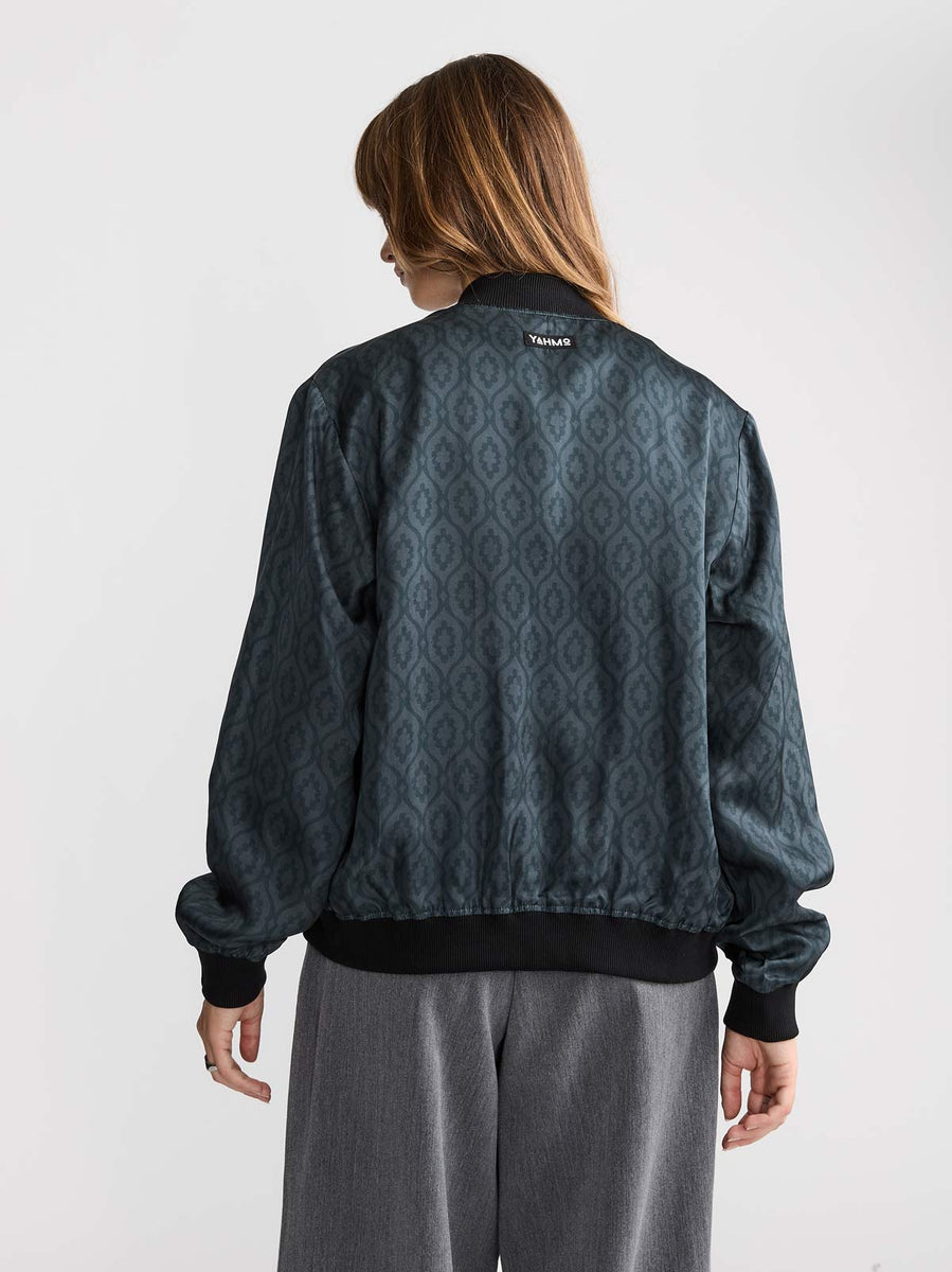 Ruth Reversible Bomber Jacket Opal/Black