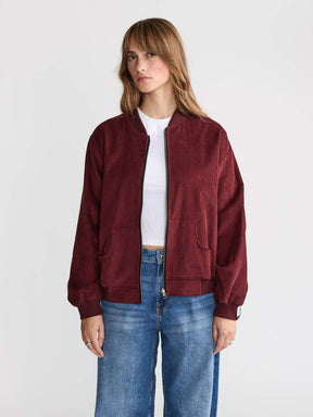 Elsa Reversible Bomber Jacket Orchid/Wine