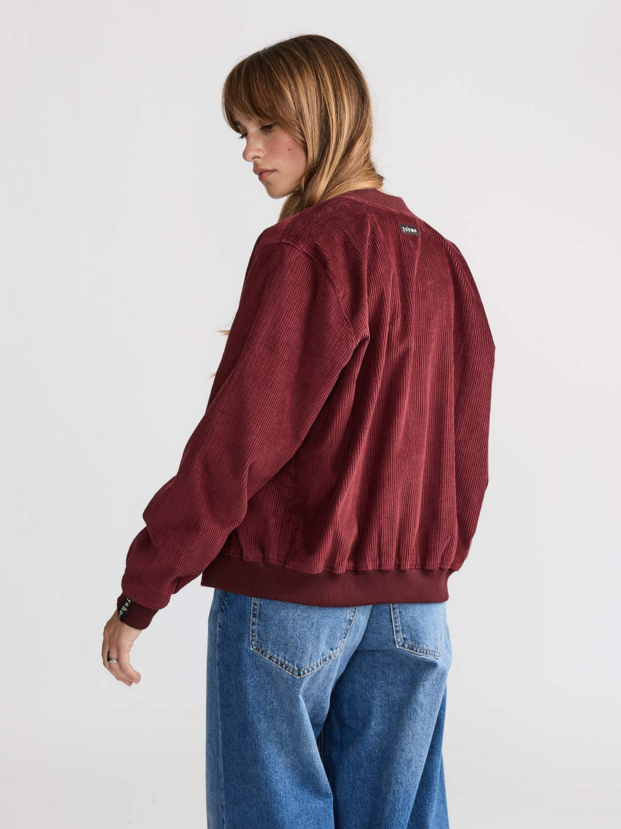 Elsa Reversible Bomber Jacket Orchid/Wine