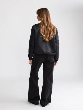 Berta Reversible Bomber Jacket Palm/Black